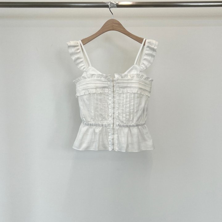 Another Avenue - Korean Women Fashion - #momslook - Lace Pintuck Sleeveless Blouse - 3