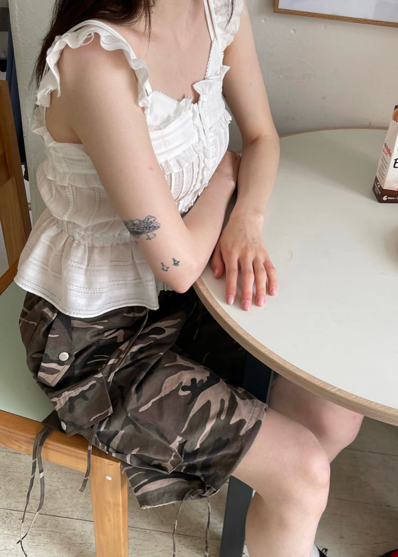 Another Avenue - Korean Women Fashion - #momslook - Lace Pintuck Sleeveless Blouse - 5