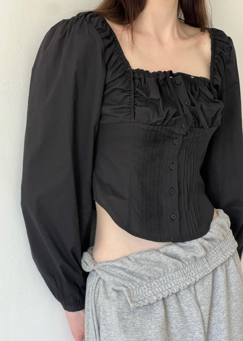 Another Avenue - Korean Women Fashion - #momslook - Pintuck Shirring Blouse - 12