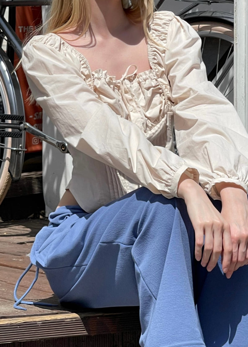 Another Avenue - Korean Women Fashion - #momslook - Pintuck Shirring Blouse - 8