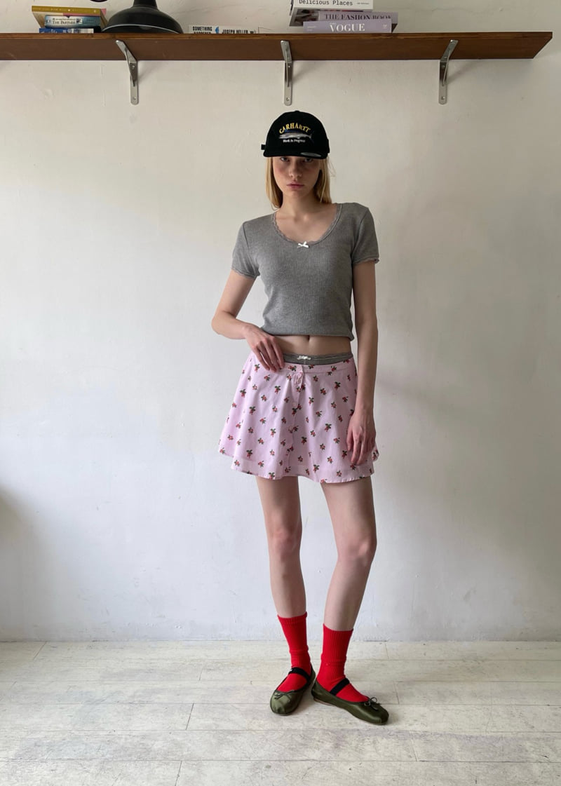 Another Avenue - Korean Women Fashion - #momslook - Flower Button Skirt - 8