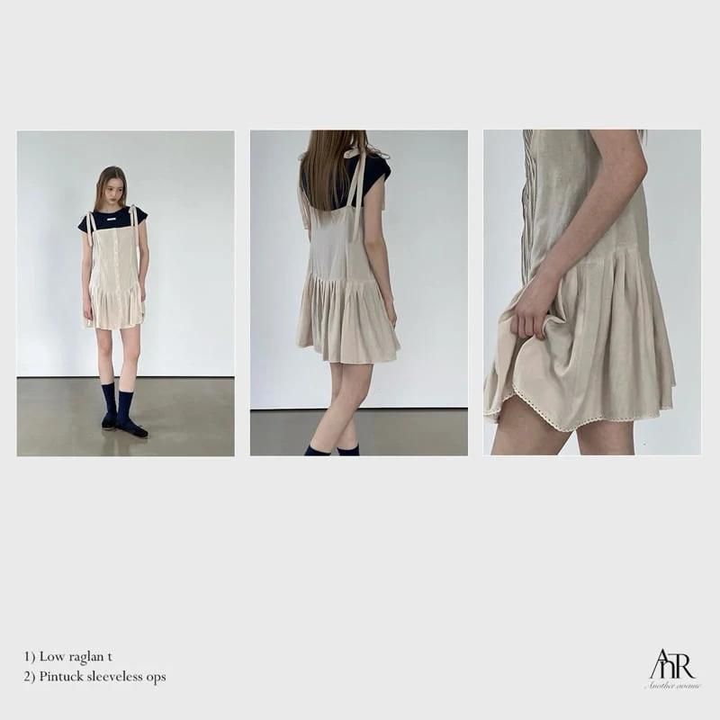 Another Avenue - Korean Women Fashion - #pursuepretty - Pintuck Sleeveless One-piece - 7