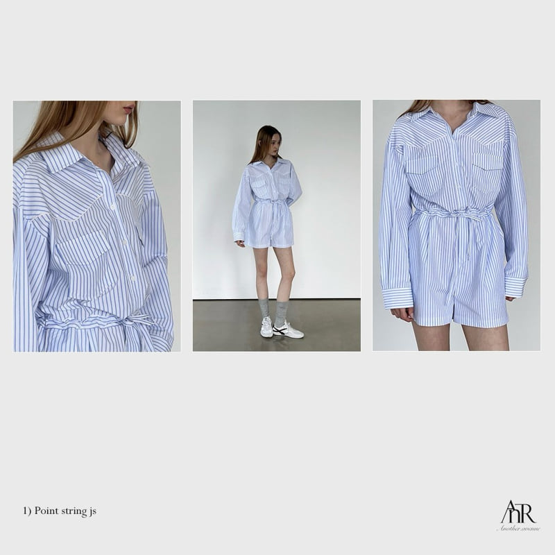 Another Avenue - Korean Women Fashion - #vintagekidsstyle - Point Piping Jumpsuit - 4