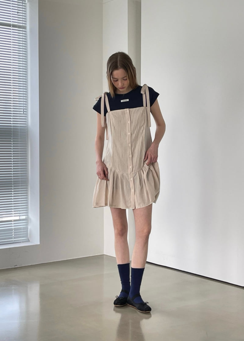 Another Avenue - Korean Women Fashion - #restrostyle - Pintuck Sleeveless One-piece - 8