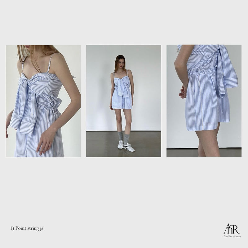 Another Avenue - Korean Women Fashion - #pursuepretty - Point Piping Jumpsuit - 4