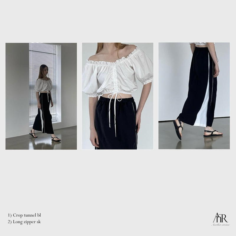 Another Avenue - Korean Women Fashion - #romanticstyle - Long Zipper Skirt - 8