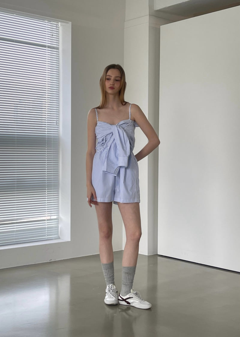 Another Avenue - Korean Women Fashion - #romanticstyle - Point Piping Jumpsuit - 5