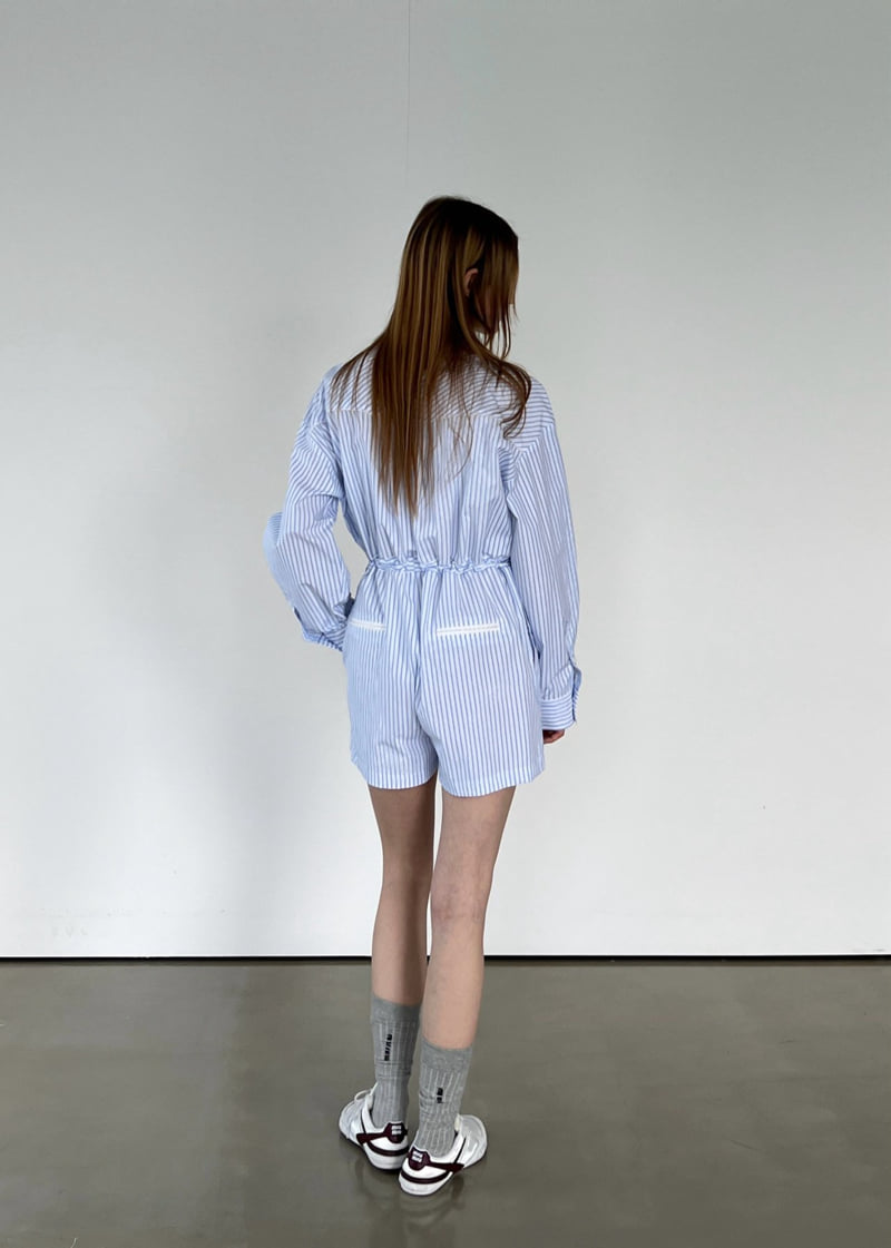 Another Avenue - Korean Women Fashion - #shopsmall - Point Piping Jumpsuit - 7