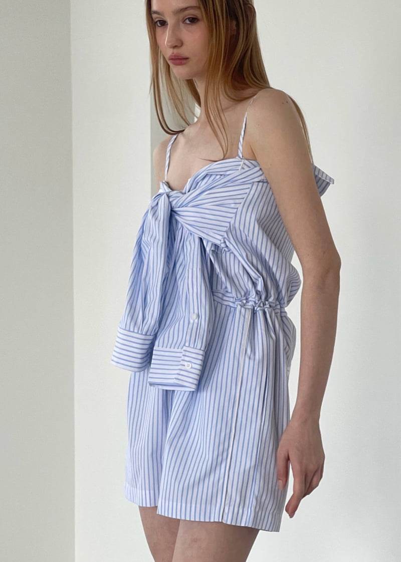 Another Avenue - Korean Women Fashion - #thatsdarling - Point Piping Jumpsuit - 7