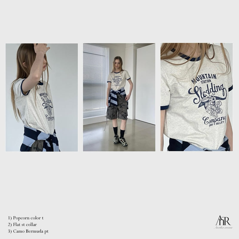 Another Avenue - Korean Women Fashion - #vintageinspired - Popcorn Contrast Tee - 9