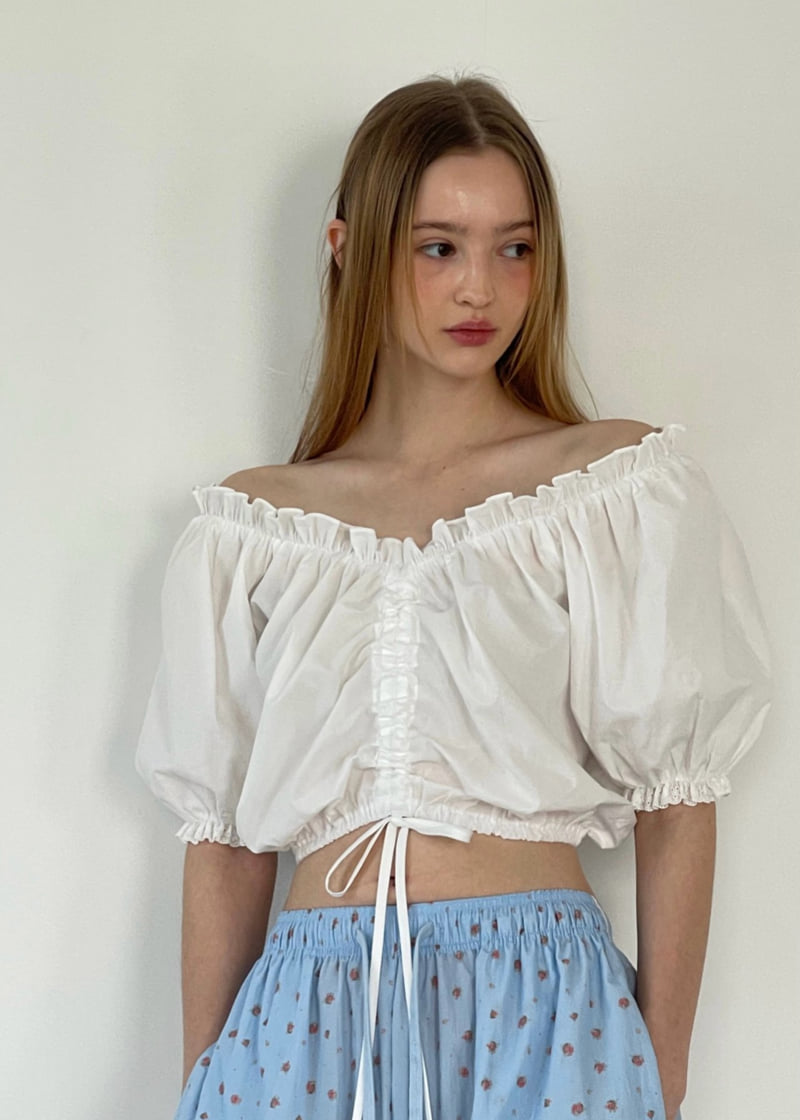 Another Avenue - Korean Women Fashion - #vintageinspired - Cropped Tunnel Blouse - 6