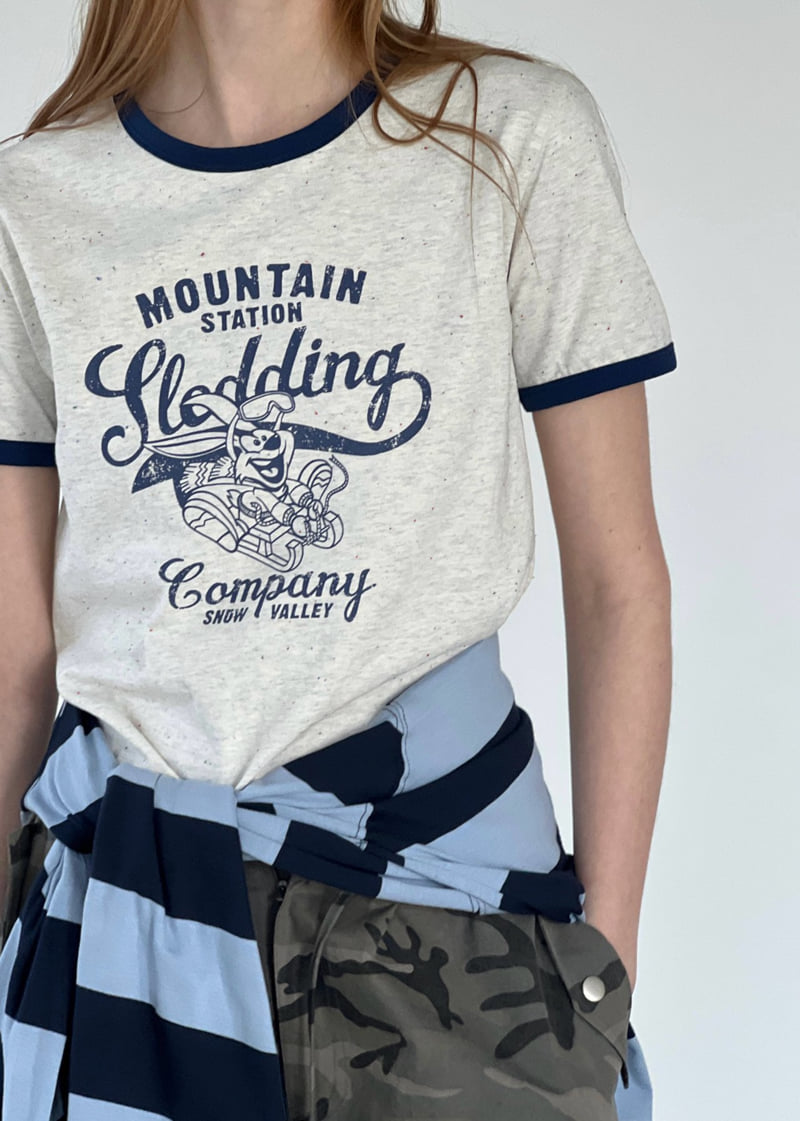 Another Avenue - Korean Women Fashion - #vintagekidsstyle - Popcorn Contrast Tee - 10