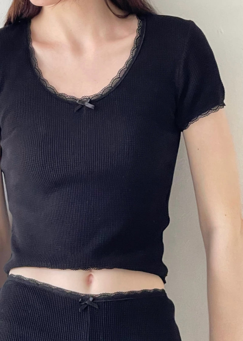 Another Avenue - Korean Women Fashion - #womensfashion - Croffle Tee - 11