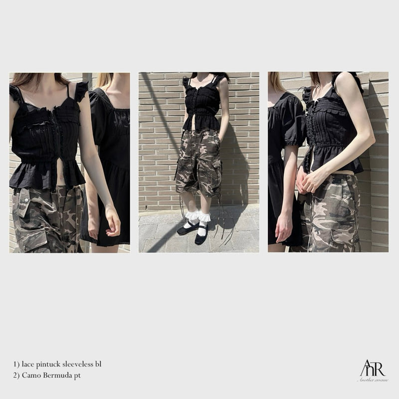 Another Avenue - Korean Women Fashion - #womensfashion - Lace Pintuck Sleeveless Blouse - 12