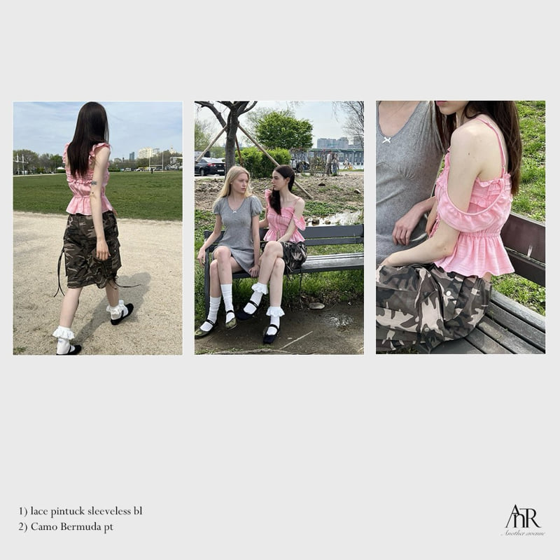 Another Avenue - Korean Women Fashion - #womensfashion - Lace Pintuck Sleeveless Blouse - 8
