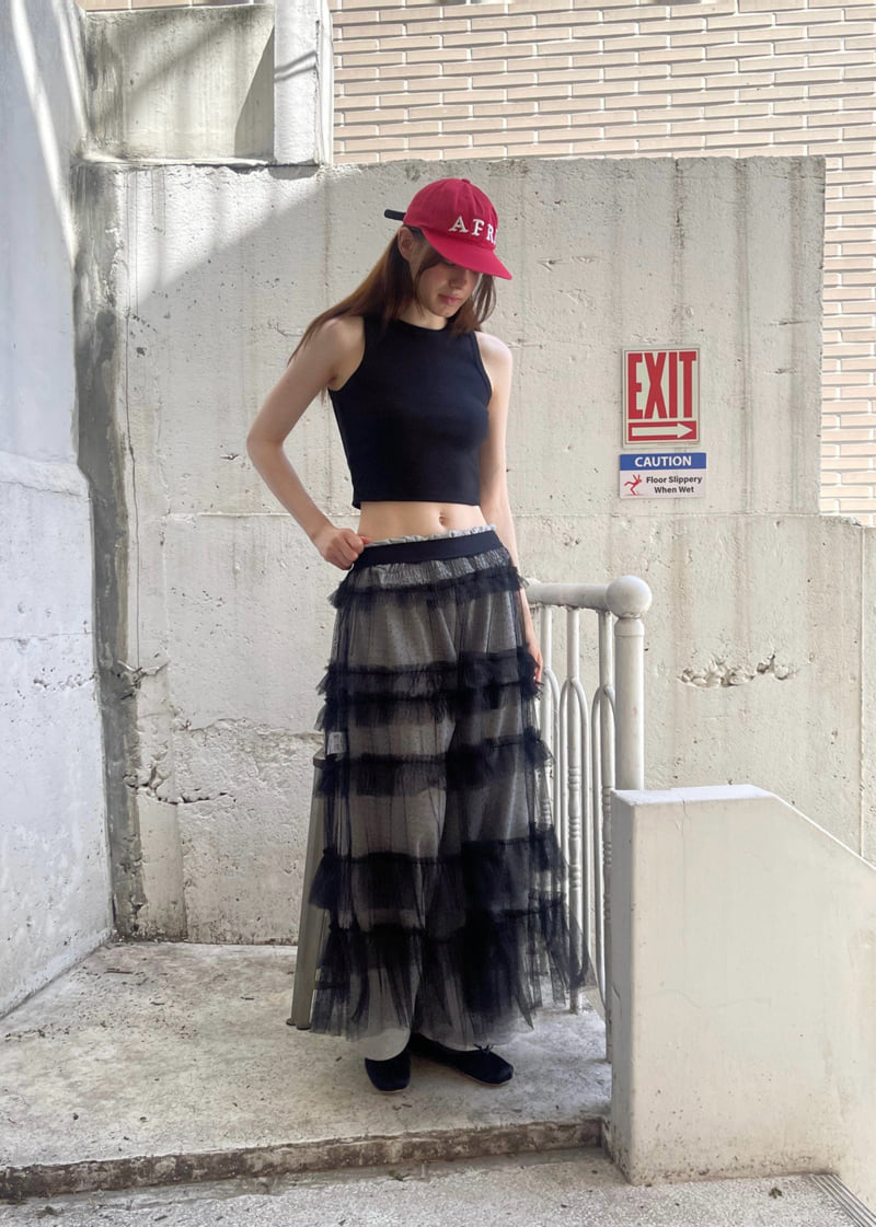 Another Avenue - Korean Women Fashion - #womensfashion - Dot Mesh Skirt - 10
