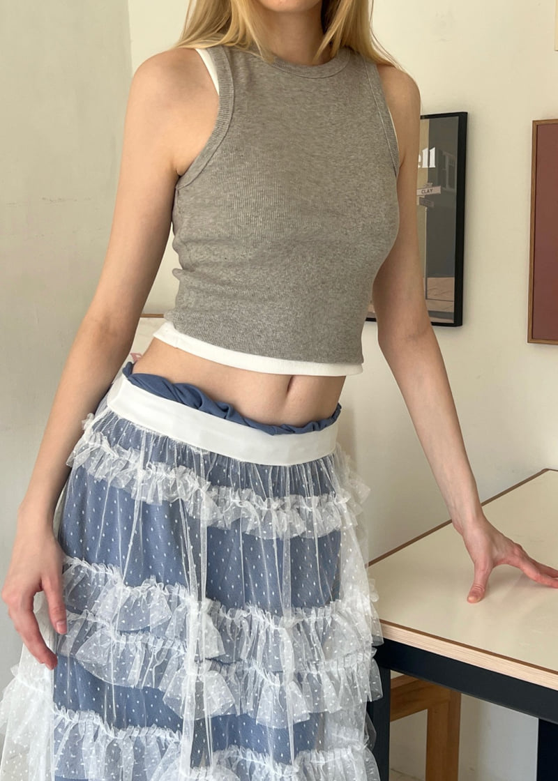 Another Avenue - Korean Women Fashion - #womensfashion - Dot Mesh Skirt - 6