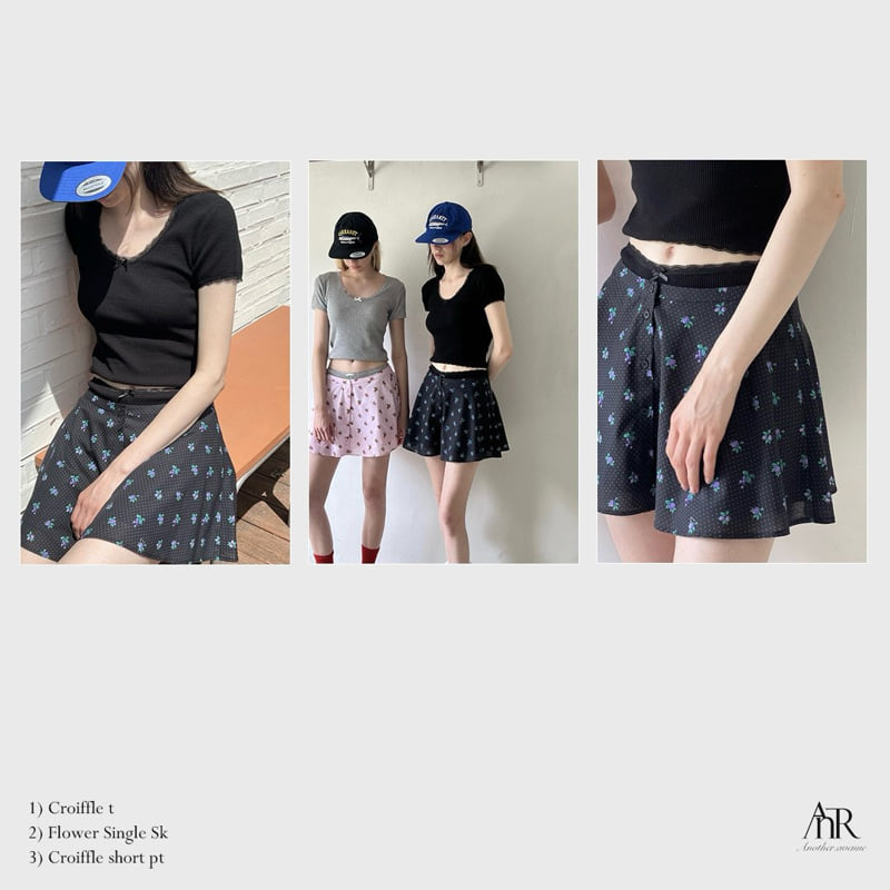 Another Avenue - Korean Women Fashion - #womensfashion - Flower Button Skirt - 11