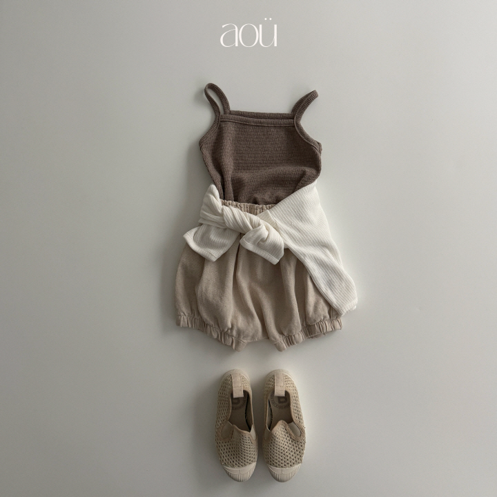 Aou Studio - Korean Baby Fashion - #onlinebabyboutique - Pointelle Tank Tee - 10
