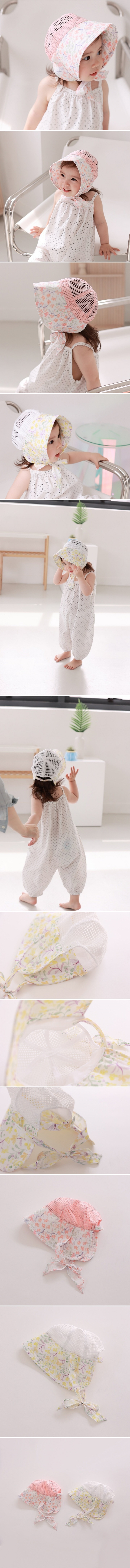 Apple Cat - Korean Children Fashion - #prettylittlegirls - Chabret Mesh Sun Hat