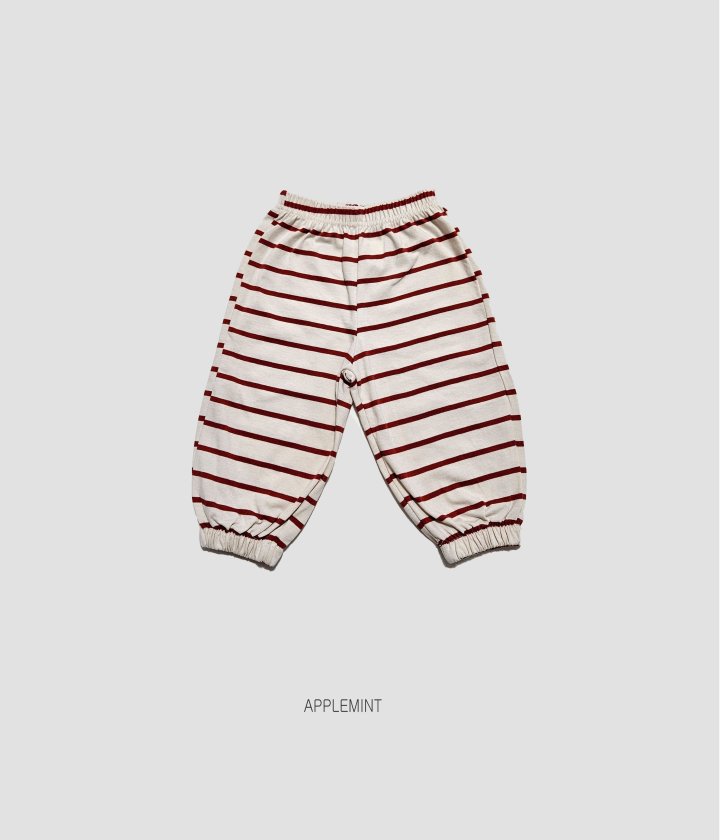 Applemint - Korean Children Fashion - #Kfashion4kids - Summer Striped Pants - 6