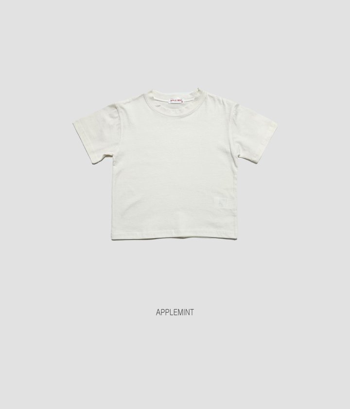 Applemint - Korean Children Fashion - #Kfashion4kids - Solid Short Sleeve Tee - 2