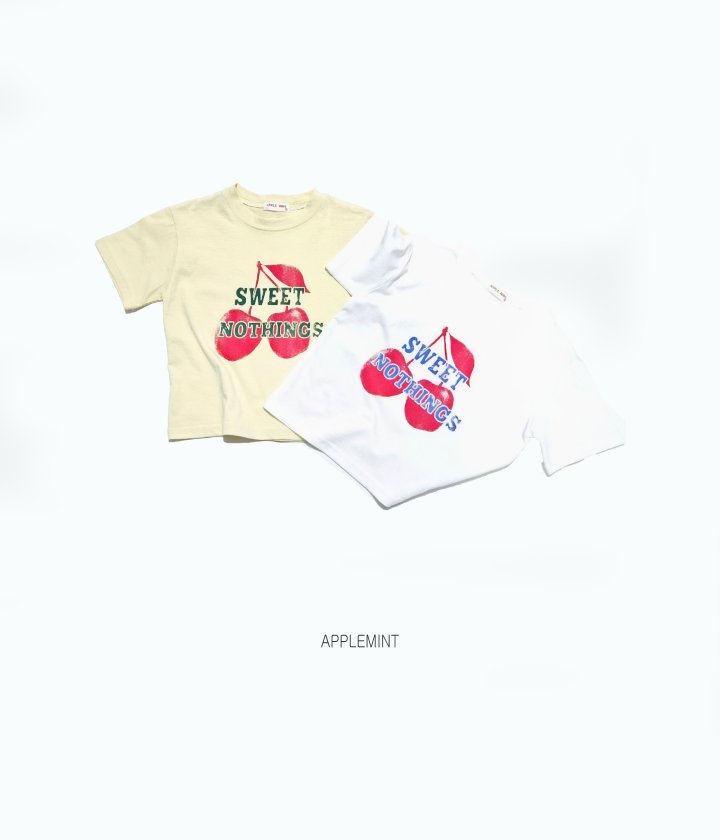 Applemint - Korean Children Fashion - #designkidswear - Sweet Cherry Tee