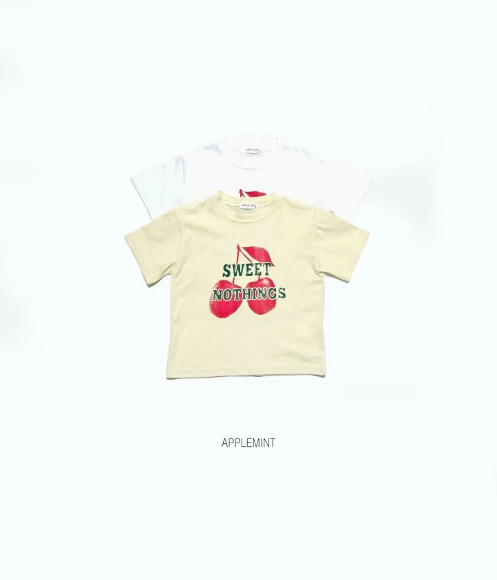 Applemint - Korean Children Fashion - #discoveringself - Sweet Cherry Tee - 2