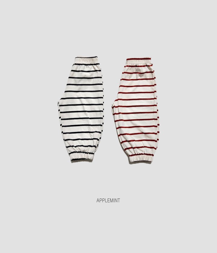 Applemint - Korean Children Fashion - #fashionkids - Summer Striped Pants - 2