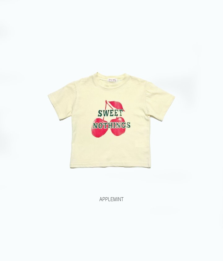 Applemint - Korean Children Fashion - #fashionkids - Sweet Cherry Tee - 4