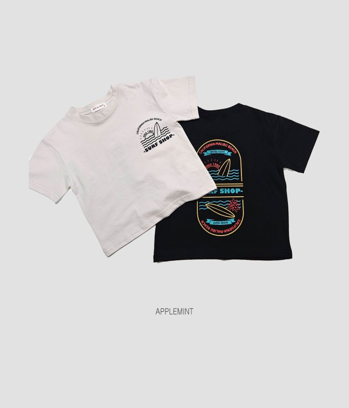 Applemint - Korean Children Fashion - #kidsshorts - Surfer Tee - 2