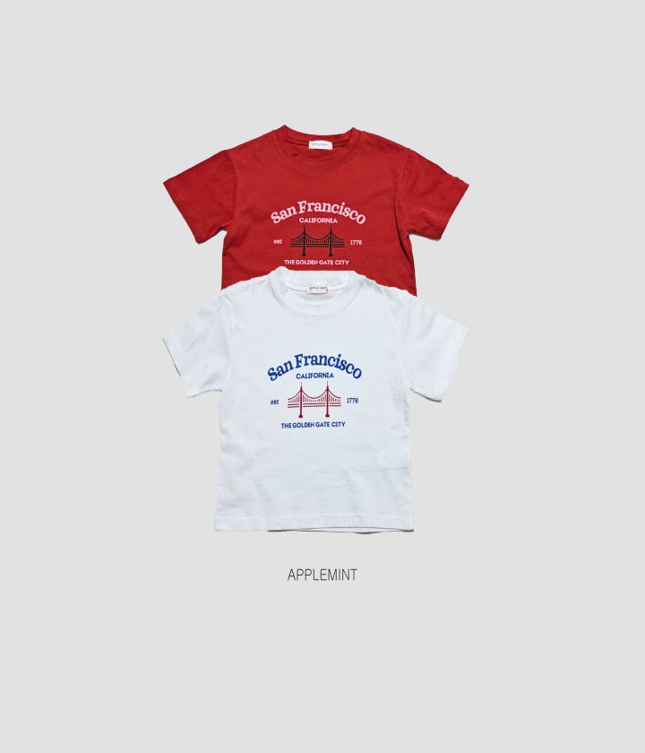 Applemint - Korean Children Fashion - #kidsshorts - San Francisco Tee