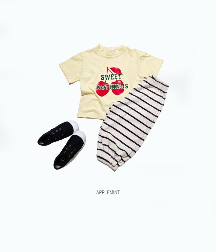Applemint - Korean Children Fashion - #kidzfashiontrend - Sweet Cherry Tee - 6