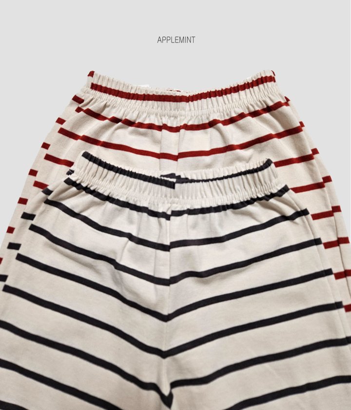 Applemint - Korean Children Fashion - #kidzfashiontrend - Summer Striped Pants - 5