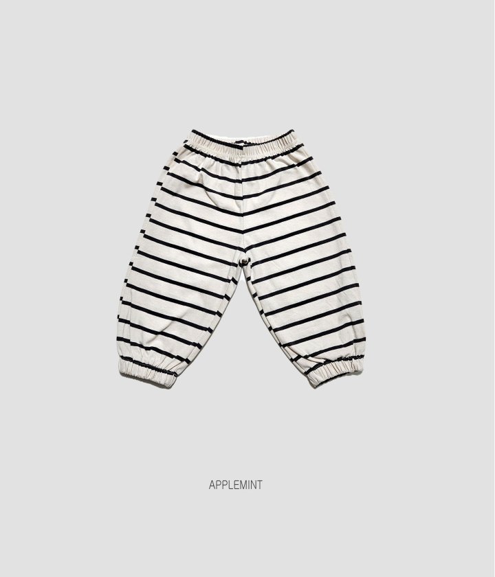 Applemint - Korean Children Fashion - #littlefashionista - Summer Striped Pants - 7