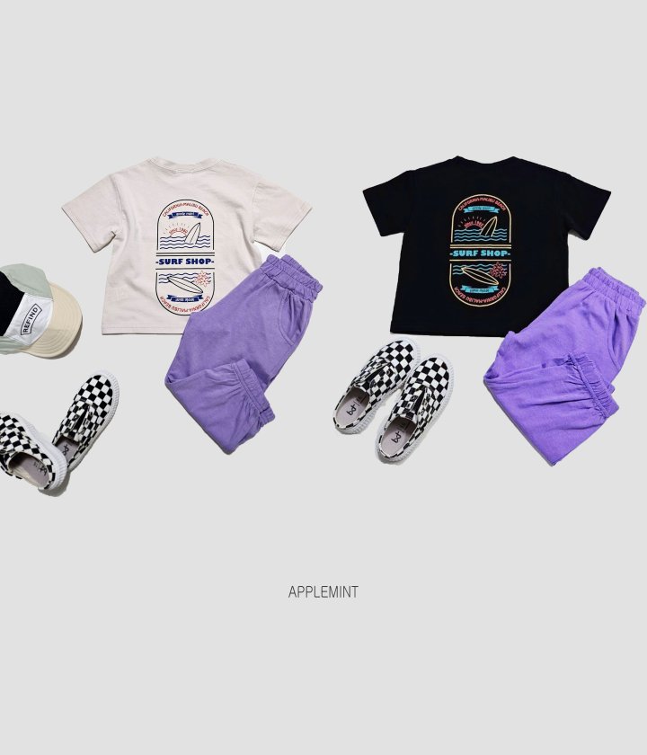 Applemint - Korean Children Fashion - #littlefashionista - Surfer Tee - 6