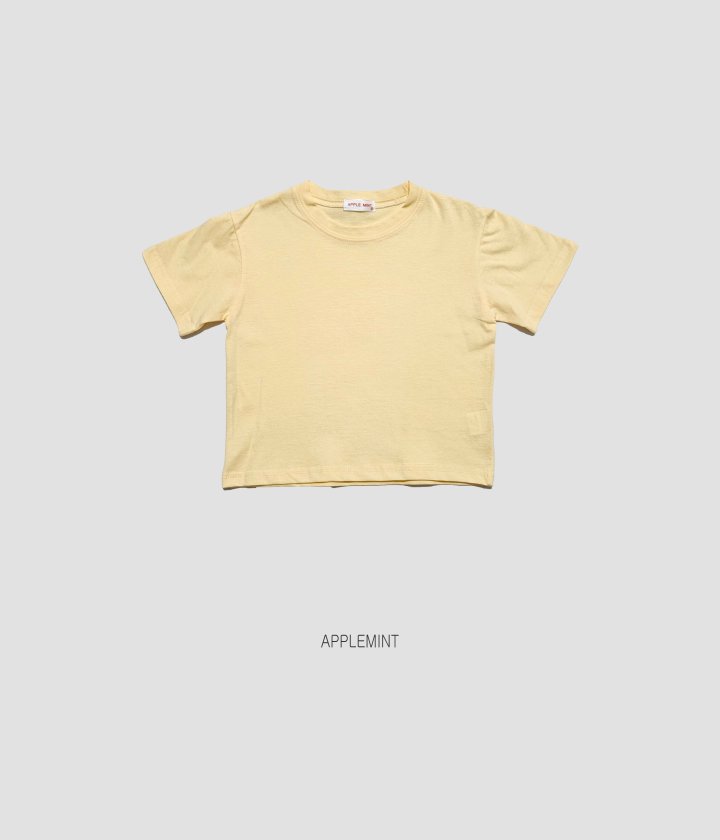 Applemint - Korean Children Fashion - #littlefashionista - Solid Short Sleeve Tee - 3