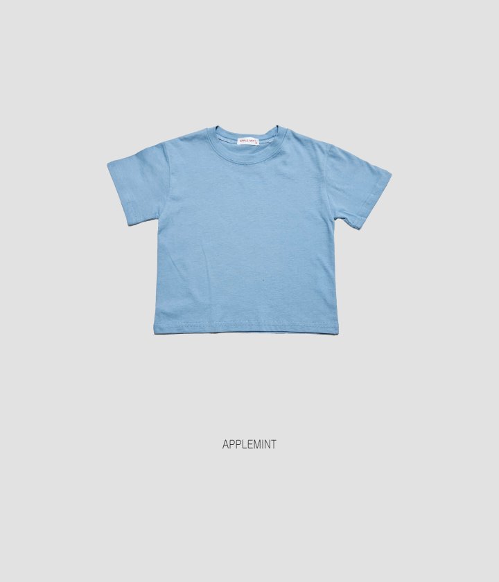 Applemint - Korean Children Fashion - #minifashionista - Solid Short Sleeve Tee - 5