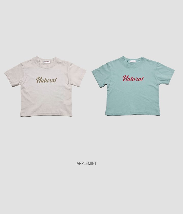 Applemint - Korean Children Fashion - #stylishchildhood - Natural Tee
