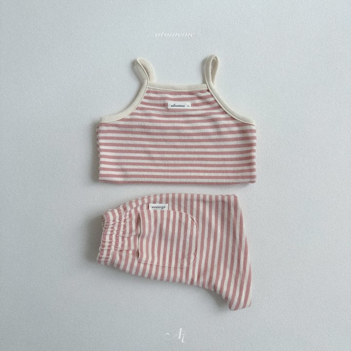 Atomeme - Korean Baby Fashion - #babygirlfashion - Naive Terry Sleeveless Tee - 6