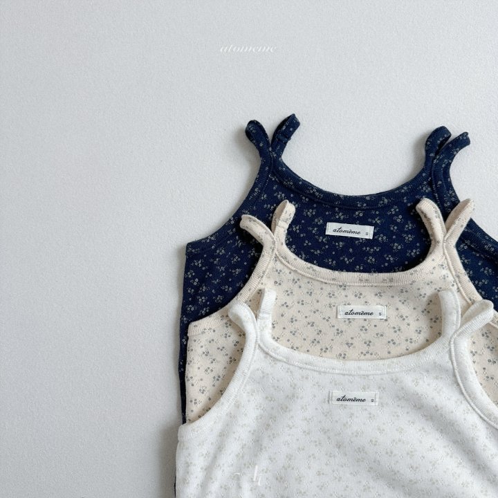 Atomeme - Korean Baby Fashion - #babyoninstagram - Floral Sleeveless Tee - 3