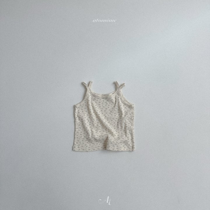 Atomeme - Korean Baby Fashion - #babyoutfit - Floral Sleeveless Tee - 5