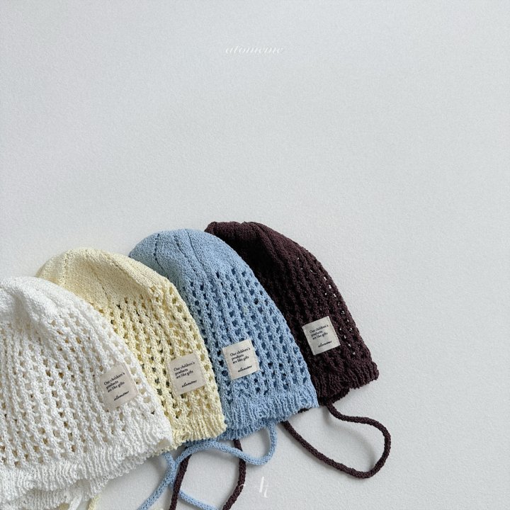 Atomeme - Korean Baby Fashion - #onlinebabyshop - Crochet Bonnet - 2