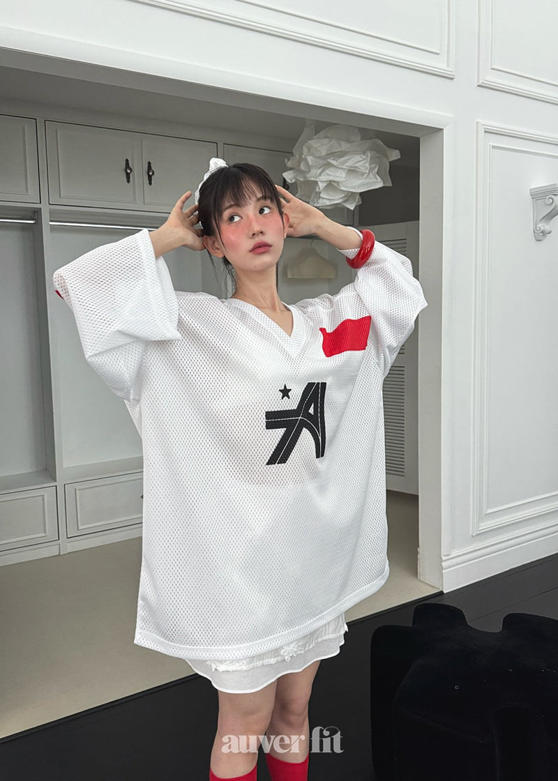 Auver_Fit - Korean Women Fashion - #momslook - A Short-Sleeved Jersey Tee - 3