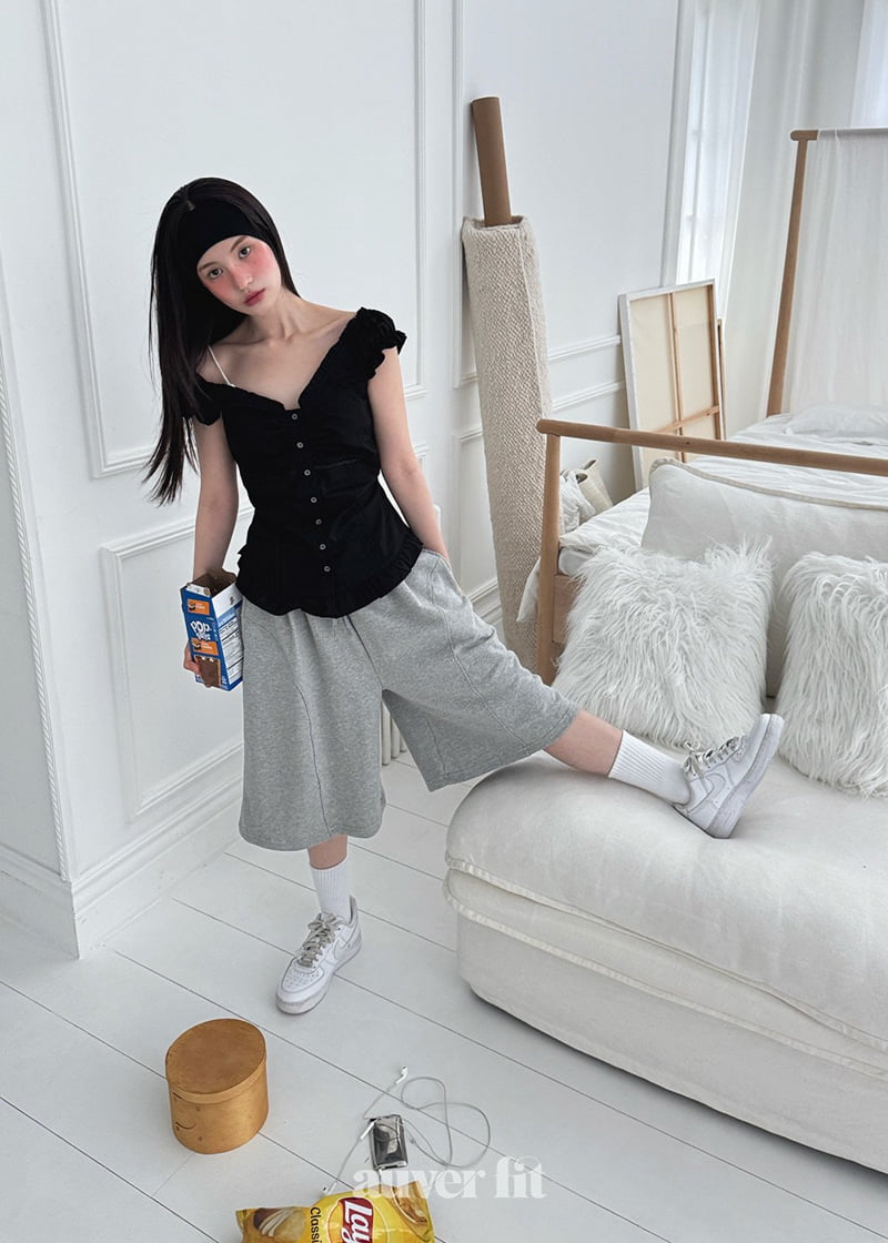 Auver_Fit - Korean Women Fashion - #momslook - Jane Off-Shoulder Sleeveless - 11