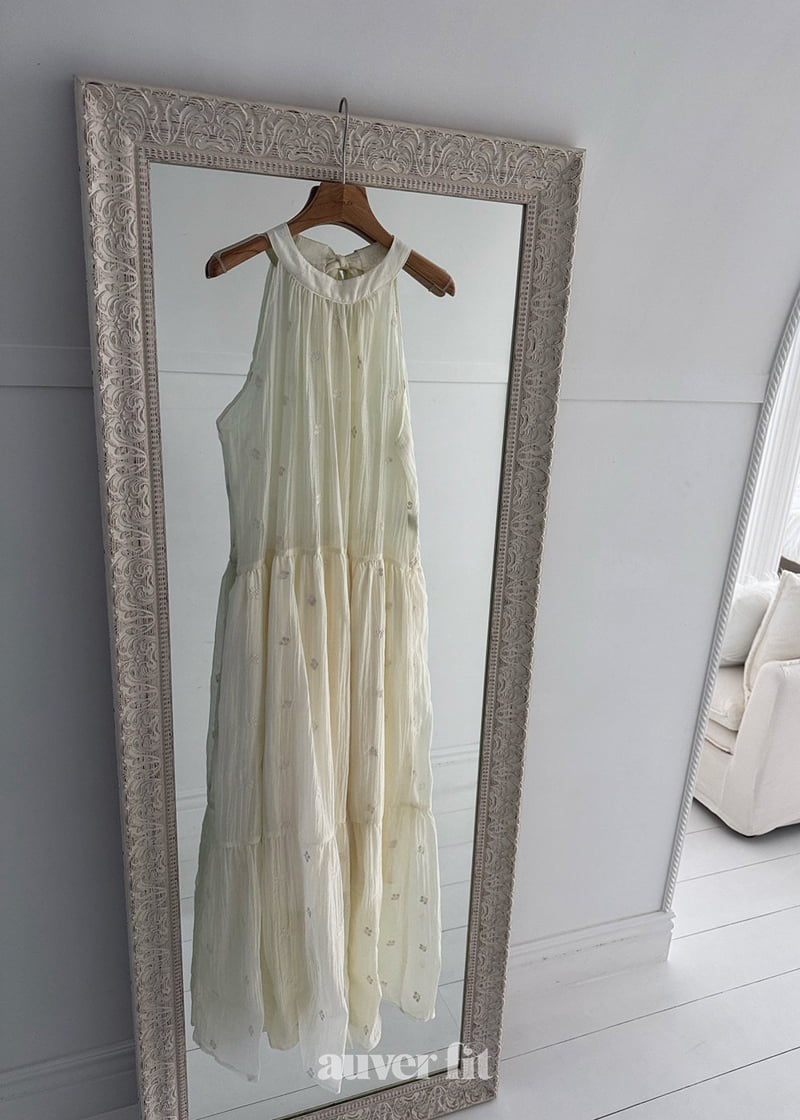 Auver_Fit - Korean Women Fashion - #momslook - Rose Halter Long Dress - 6