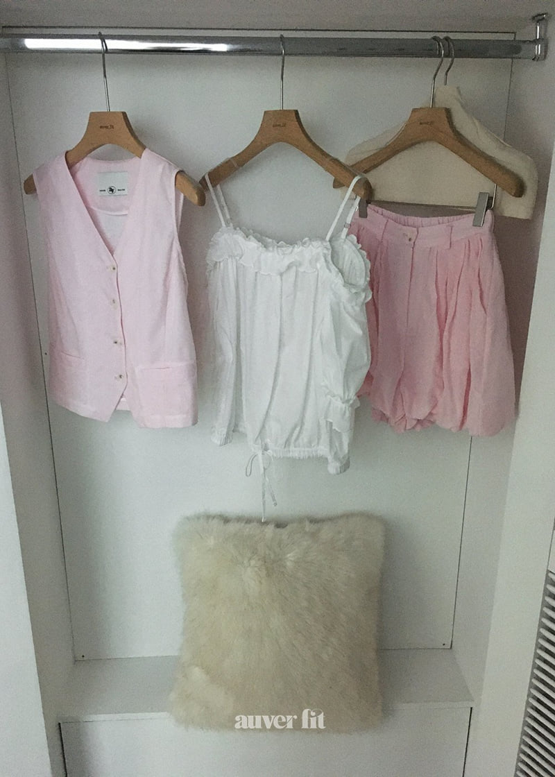 Auver_Fit - Korean Women Fashion - #womensfashion - Striped Slim Vest - 4