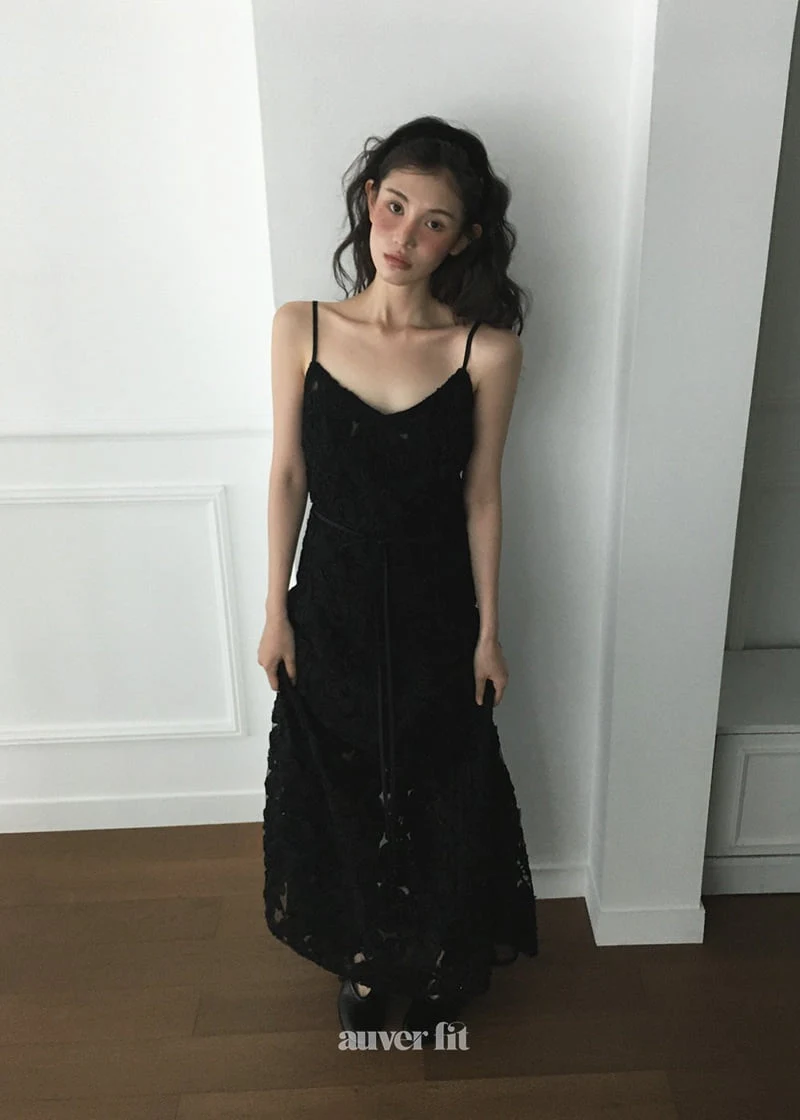 Auver_Fit - Korean Women Fashion - #momslook - Chiffon Flower Dress - 6
