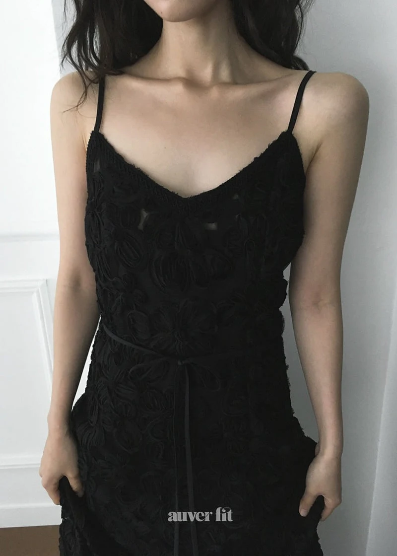 Auver_Fit - Korean Women Fashion - #momslook - Chiffon Flower Dress - 7