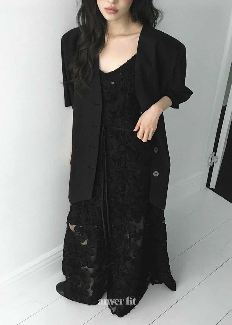 Auver_Fit - Korean Women Fashion - #momslook - Linen No-Collar Short Jacket - 6